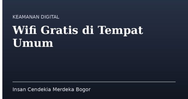 Wifi Gratis di Tempat Umum