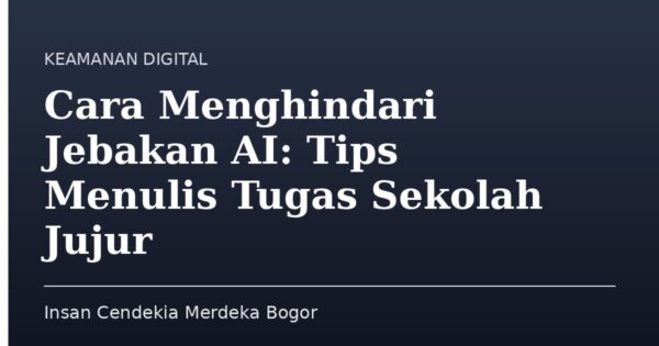 Cara Menghindari Jebakan AI: Tips Menulis Tugas Sekolah Jujur