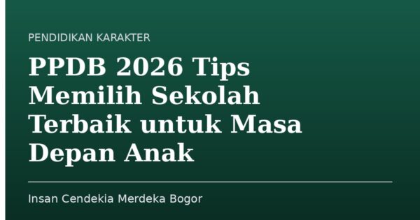 PPDB 2026 Tips Memilih Sekolah Terbaik untuk Masa Depan Anak