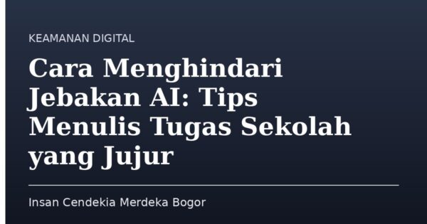 Cara Menghindari Jebakan AI: Tips Menulis Tugas Sekolah yang Jujur